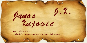 Janoš Kujović vizit kartica